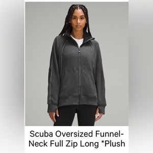 Lululemon oversized long scuba PLUSH M/L NWT